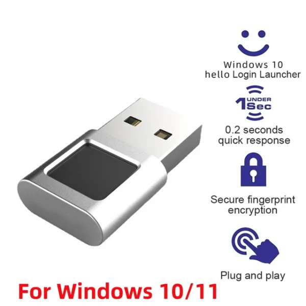 Fingrafaralesari usb A skanni ofan á