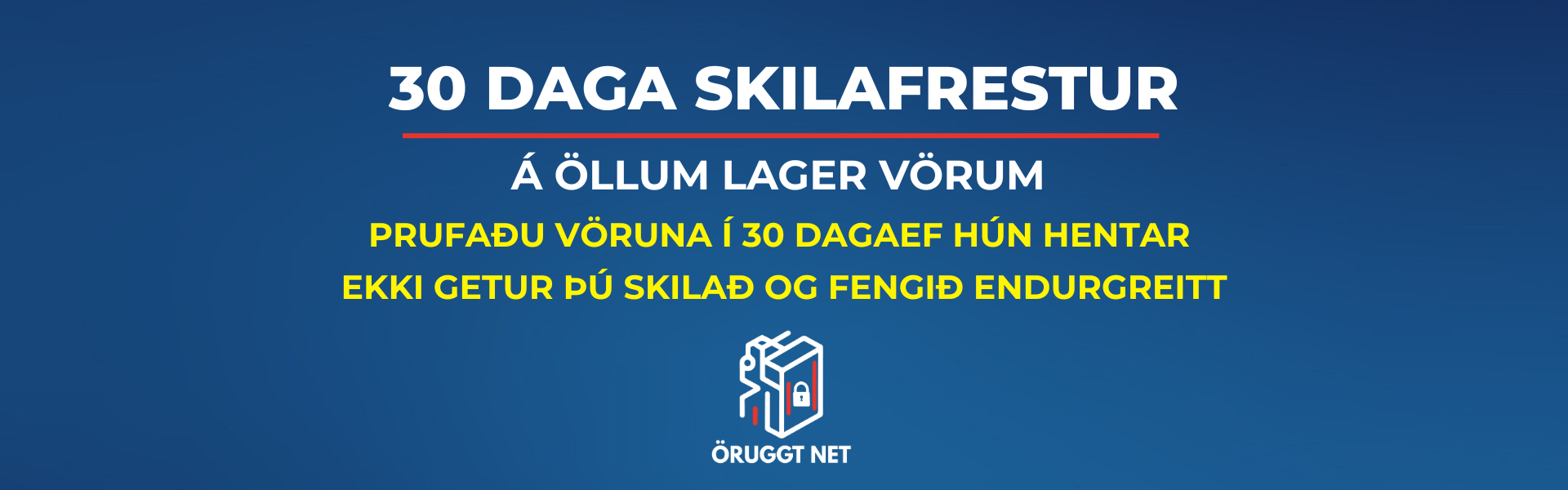 Öruggt net skilafrestur
