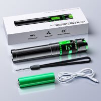 Rechargeable Fiber Optic Red Light Test Pen – 15 mW / 50 mW / 100 mW